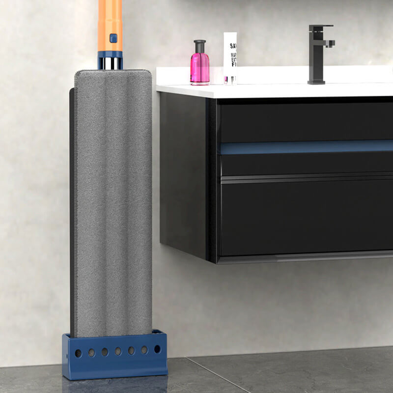 CleanGlide Pro Mikrofaser Flachmopp - 360° Drehbarer Kopf, Wiederverwendbarer Wischer, Innovatives Drainagesystem, EVA Wischpad