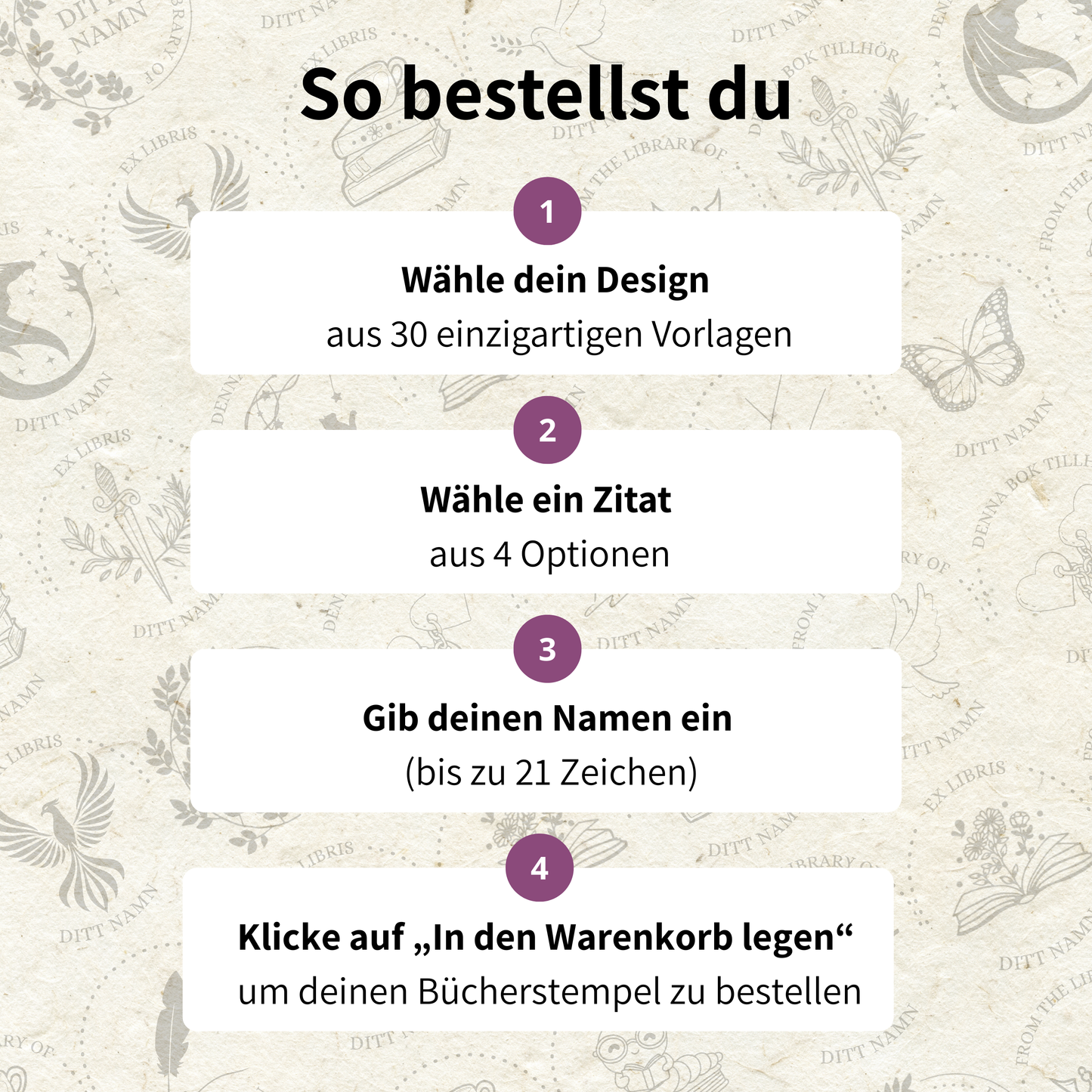 Mein BuchStempel - Persönlicher Buchstempel