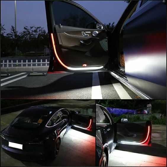 LED-Auto Türleuchten - Sicherheits-Warnlicht für bessere Sichtbarkeit bei Nacht