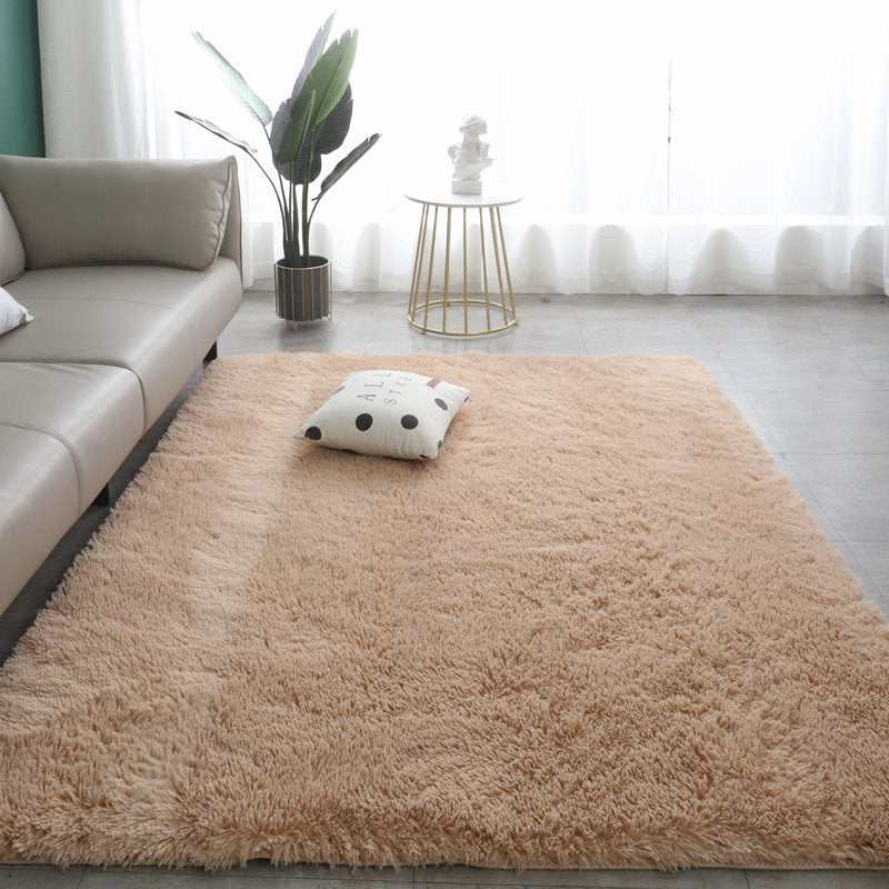 Weicher, hypoallergener Teppich für Wohnzimmer und Schlafzimmer - ComfortGlow Gradient, rutschfest, maschinenwaschbar, luxuriöse Plüschmatte