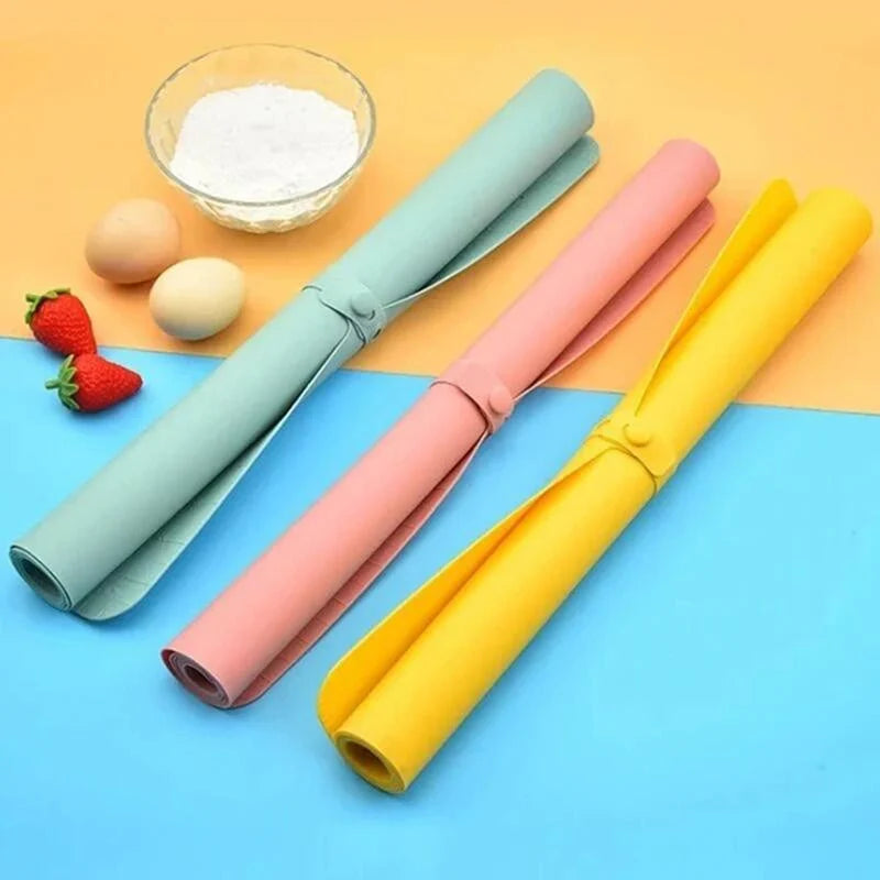 FlexiBake - Silikon Backmatte für müheloses Kneten, Backen und saubere Arbeitsflächen