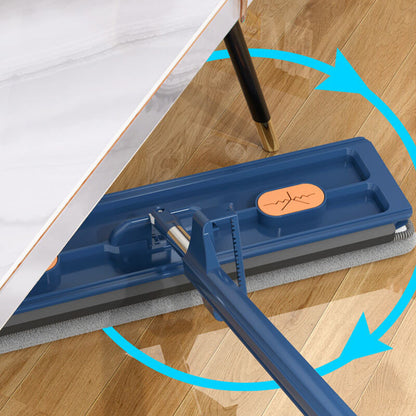 CleanGlide Pro Mikrofaser Flachmopp - 360° Drehbarer Kopf, Wiederverwendbarer Wischer, Innovatives Drainagesystem, EVA Wischpad