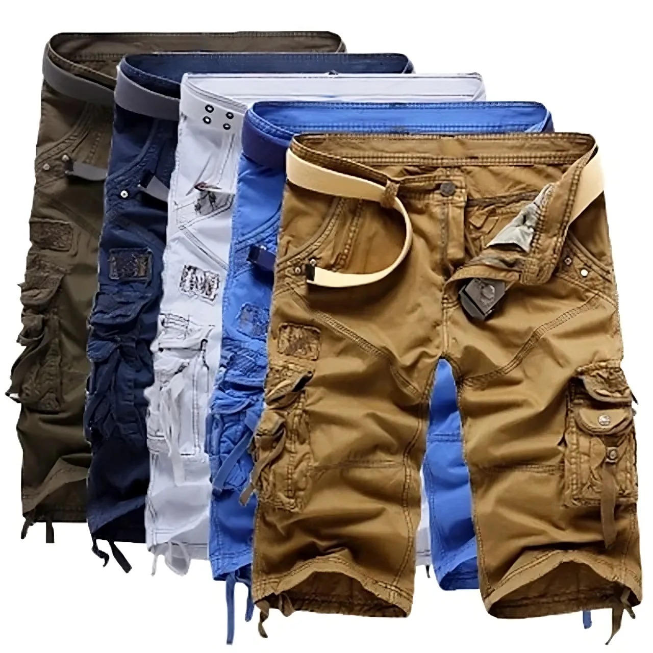 Herren-Cargo-Wander-Shorts mit mehreren Taschen