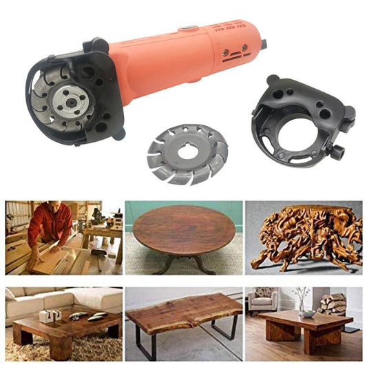Holzschnitzwerkzeug für Winkelschleifer - Multifunktionaler Fräskopf für Holzarbeiten - Ideal zum Schnitzen, Schleifen und Formen - Hochwertige Hartmetallklingen - Für Heimwerker und Profis