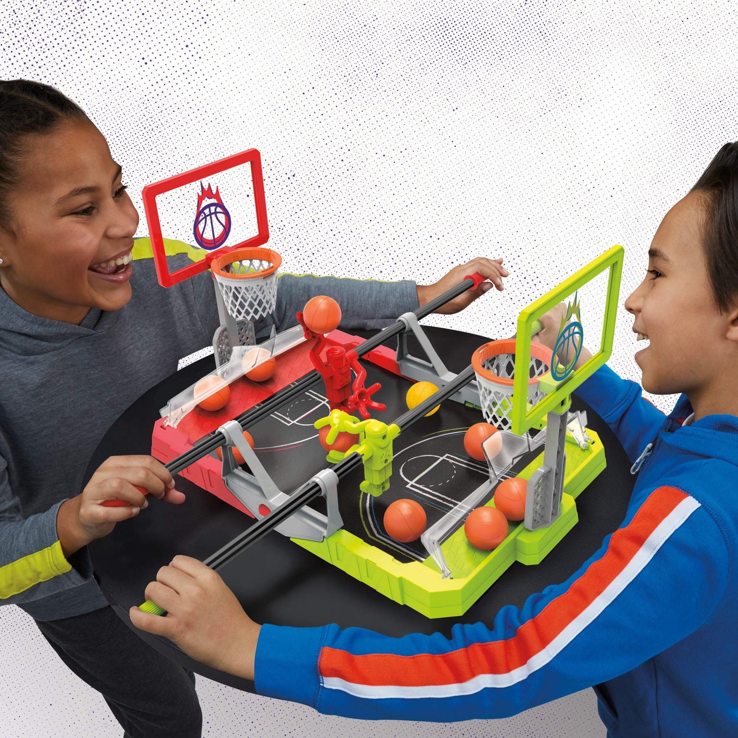 Mini Basketball Spielset - Lustiges Tischspiel - Fördert Geschicklichkeit und Reaktionsfähigkeit - Für Kinder und Erwachsene