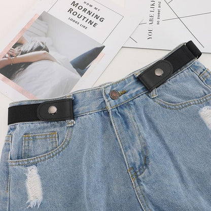 FlexWrap - Verstellbarer Schnallenfreier Gürtel für Damen | Bequemer, Vielseitiger Elastischer Taillengürtel für Freizeit & Alltag