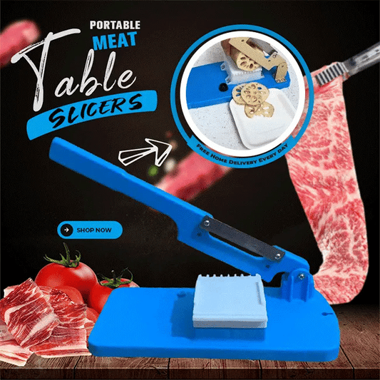 CutPro Tragbare Fleisch- und Gemüseschneidemaschine - Effiziente, kompakte Küchenschneidehilfe mit austauschbaren Klingen, ideal für präzises Schneiden, Würfeln und Hacken