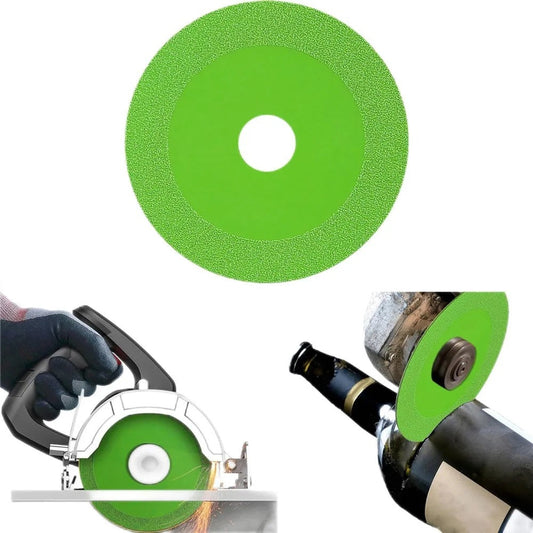 FlawlessEdge Diamantscheibe – Präziser Glasschnitt, ideal für Glas, Marmor, Keramik und Jade, vielseitig einsetzbar, vibrationsarm, leiser Betrieb, perfekter Schnitt ohne Materialabfall.