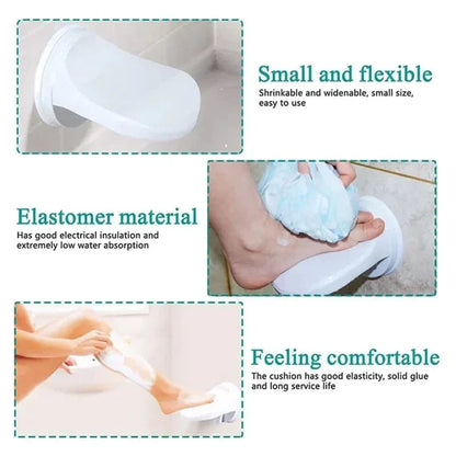 FootSafe Dusch-Fußstütze mit Saugnapf - Mehr Komfort und Sicherheit im Badezimmer