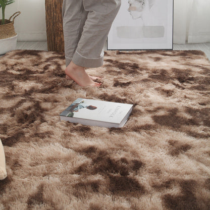 Weicher, hypoallergener Teppich für Wohnzimmer und Schlafzimmer - ComfortGlow Gradient, rutschfest, maschinenwaschbar, luxuriöse Plüschmatte