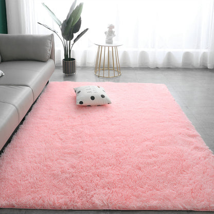 Weicher, hypoallergener Teppich für Wohnzimmer und Schlafzimmer - ComfortGlow Gradient, rutschfest, maschinenwaschbar, luxuriöse Plüschmatte