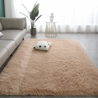 Weicher, hypoallergener Teppich für Wohnzimmer und Schlafzimmer - ComfortGlow Gradient, rutschfest, maschinenwaschbar, luxuriöse Plüschmatte